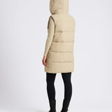 OUTSIDER Longline Baffle Gilet Beige