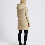OUTSIDER Longline Baffle Gilet Beige