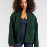 OUTSIDER Zip Up Fleece Heritage Green