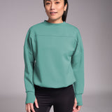 Studio Crew Sweatshirt Dusty Turquoise