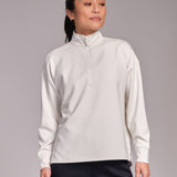 All-Day-Wear Half Zip Sweatshirt Marshmallow