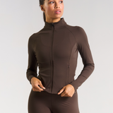 All-Day-Wear Zip Up Jacket Espresso