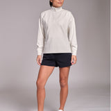 All-Day-Wear Half Zip Sweatshirt Marshmallow