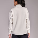 All-Day-Wear Half Zip Sweatshirt Marshmallow