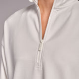All-Day-Wear Half Zip Sweatshirt Marshmallow