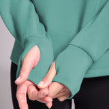 Studio Crew Sweatshirt Dusty Turquoise