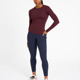 Sculpt Perform Long Sleeve Top Dark Burgundy