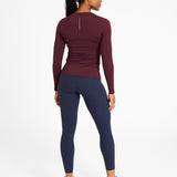 Sculpt Perform Long Sleeve Top Dark Burgundy