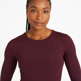 Sculpt Perform Long Sleeve Top Dark Burgundy