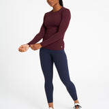 Sculpt Perform Long Sleeve Top Dark Burgundy