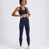 SOLID Seamless Medium Support Racer Back Dark Navy Sports Bra