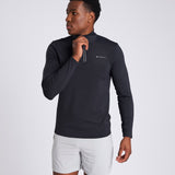 Central 1/4 Zip Top Black