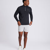 Central 1/4 Zip Top Black
