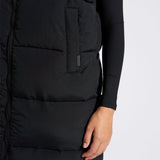 OUTSIDER Longline Baffle Gilet Black