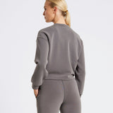 Studio UltraSoft Cropped Crew Steel Grey