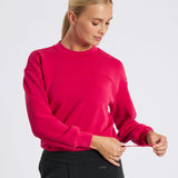 Studio UltraSoft Cropped Crew Viva Magenta