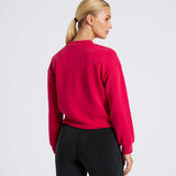 Studio UltraSoft Cropped Crew Viva Magenta