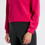 Studio UltraSoft Cropped Crew Viva Magenta