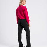 Studio UltraSoft Cropped Crew Viva Magenta