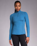 Sculpt Perform Half Zip Vintage Blue