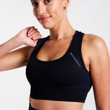 SOLID Seamless Sports Bra Black