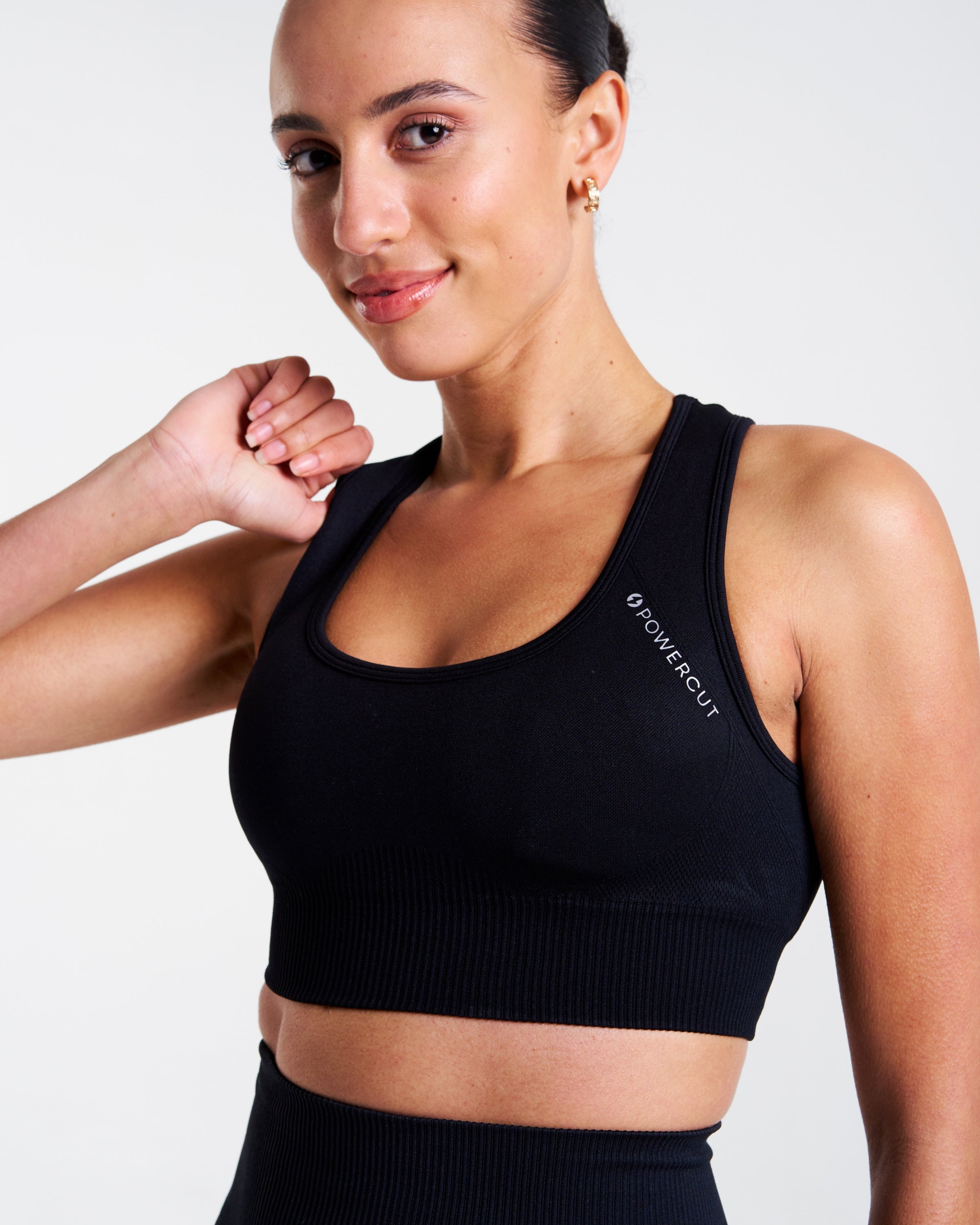 SOLID Seamless Sports Bra Black