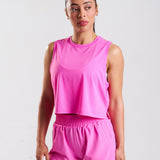 RUNSeries Cropped Tank Pulse Pink