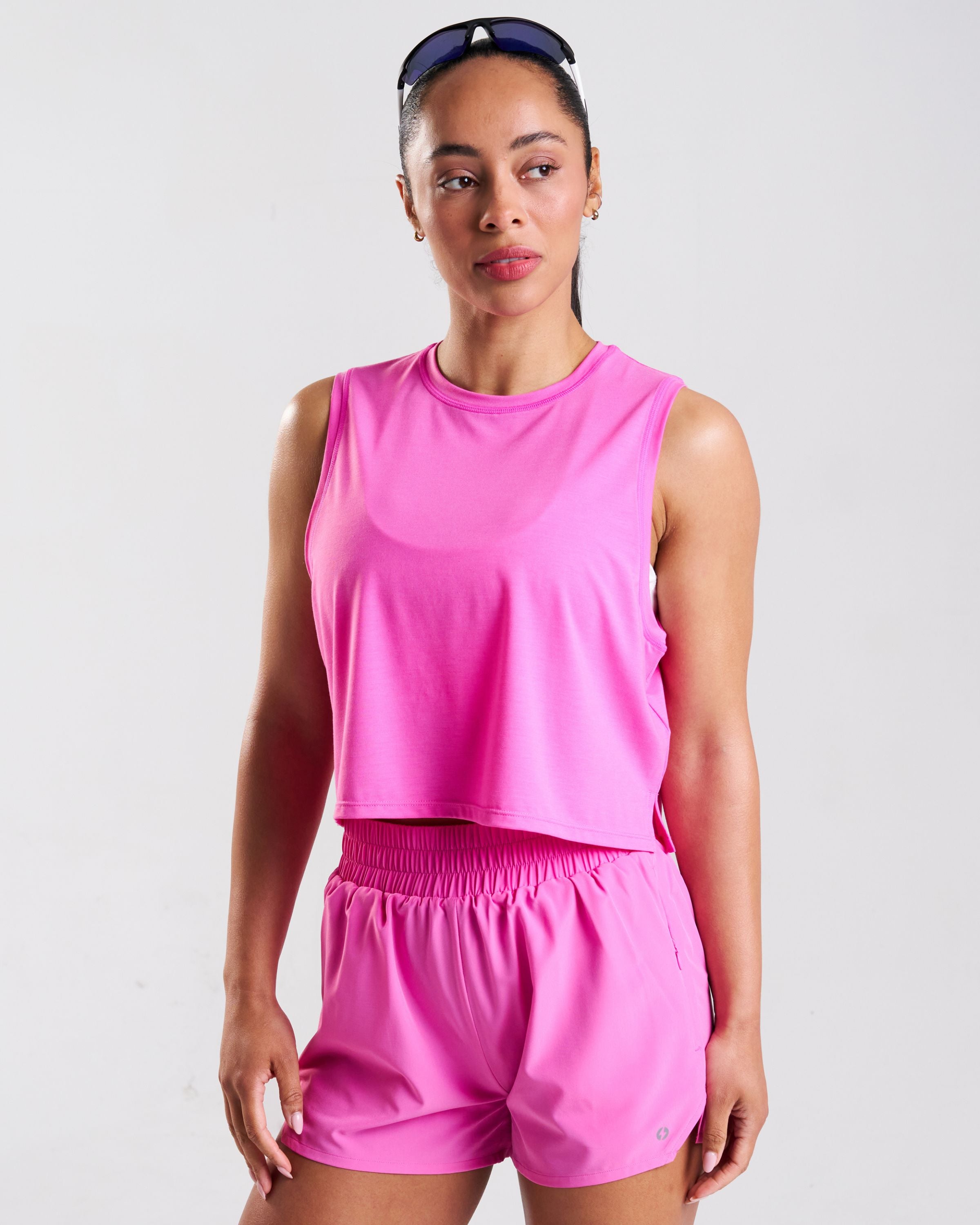RUNSeries Cropped Tank Pulse Pink