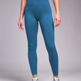 SOLID Seamless Leggings Vintage Blue