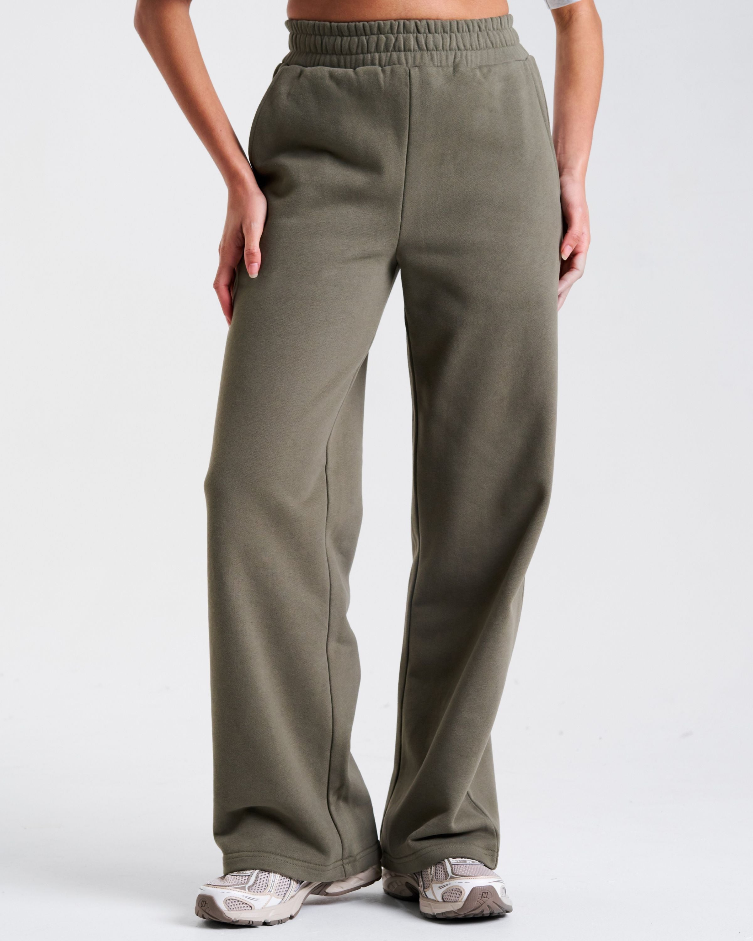 Clubhouse Relaxed Straight Leg Joggers Dusty Olive