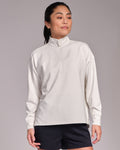 All-Day-Wear Half Zip Sweatshirt Marshmallow