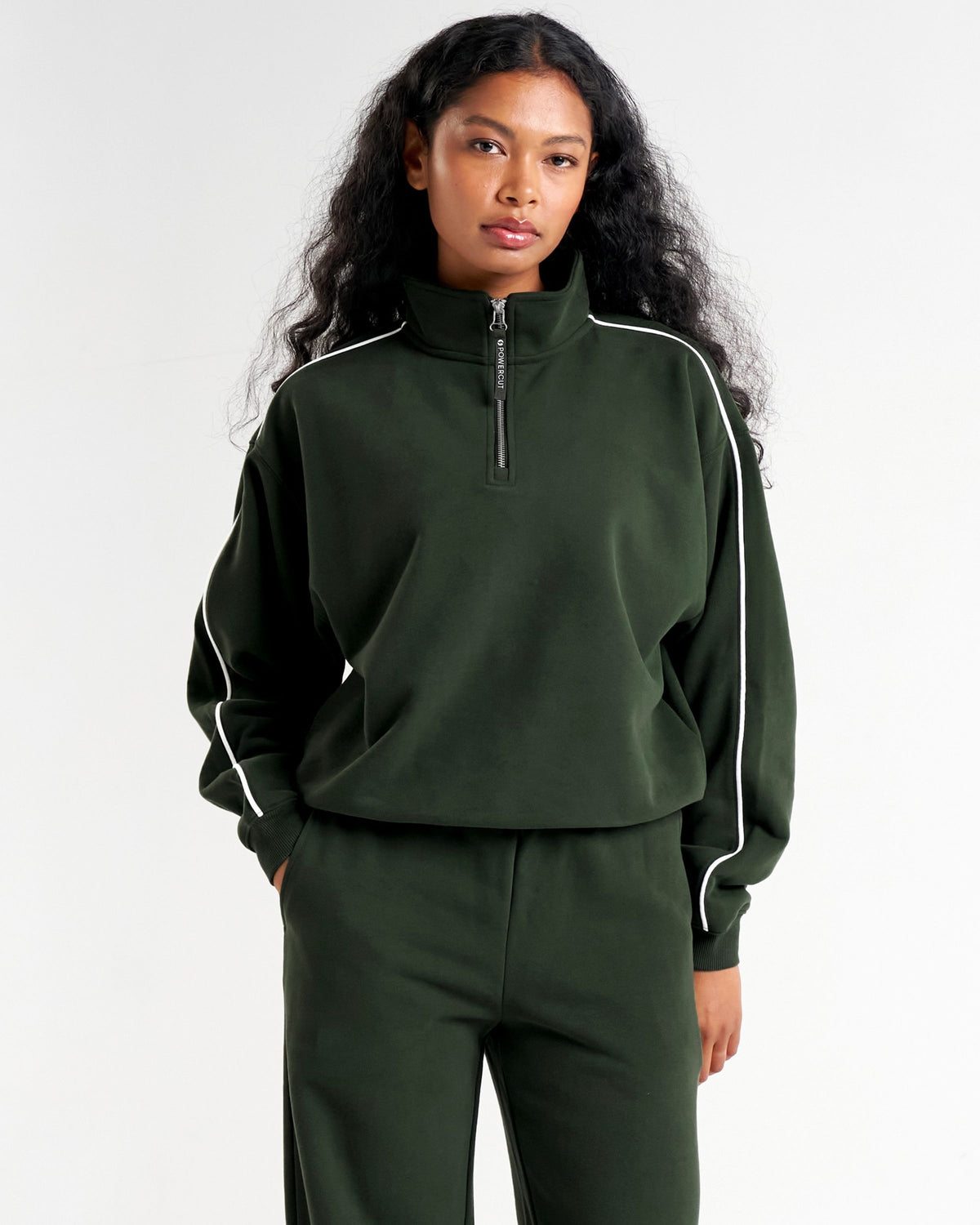 Clubhouse Half Zip Sweatshirt Forest Green