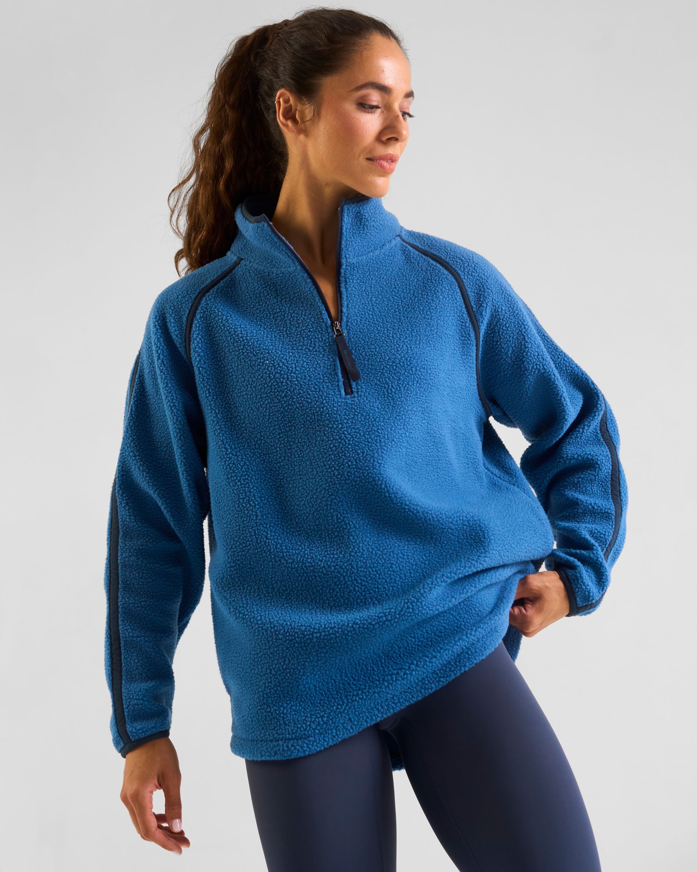 Ascend 1/4 Zip Fleece Midnight Blue