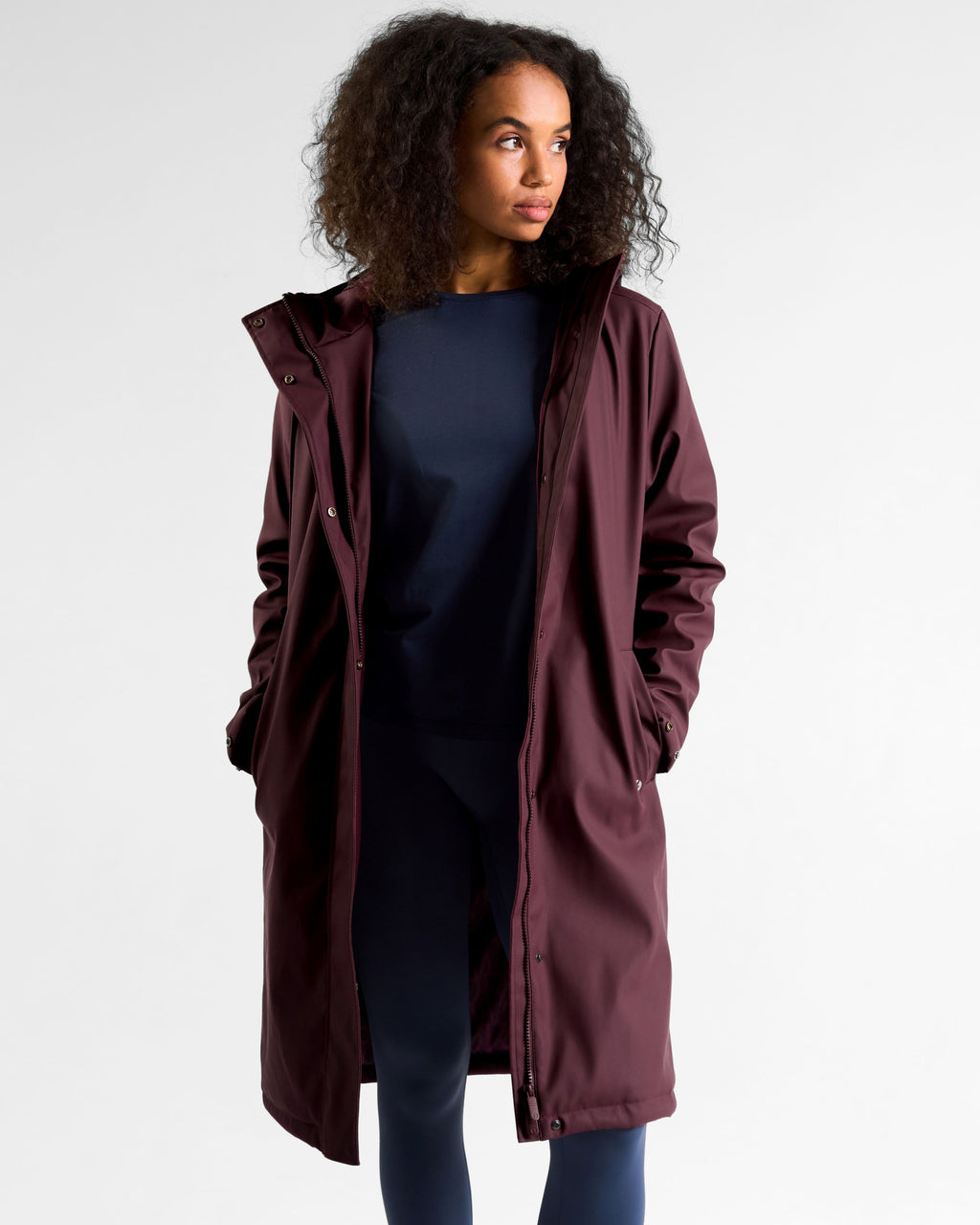 OUTSIDER Raincoat Cherry Lacquer