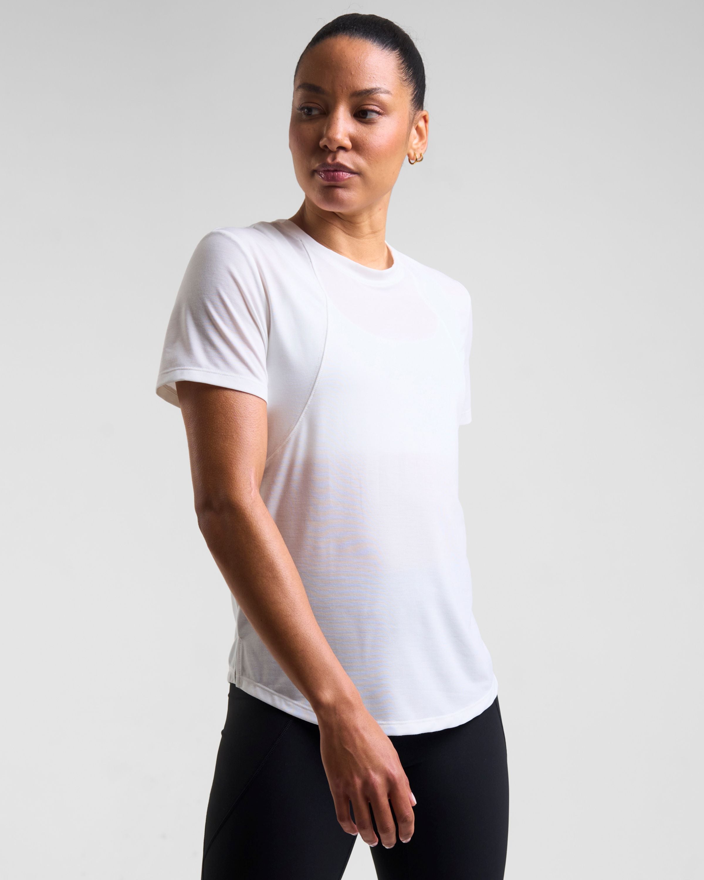 Core Lyocell Blend Active T-Shirt White