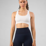 SOLID Seamless Sports Bra White