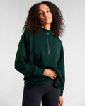 All-Day-Wear Half Zip Sweatshirt Heritage Green