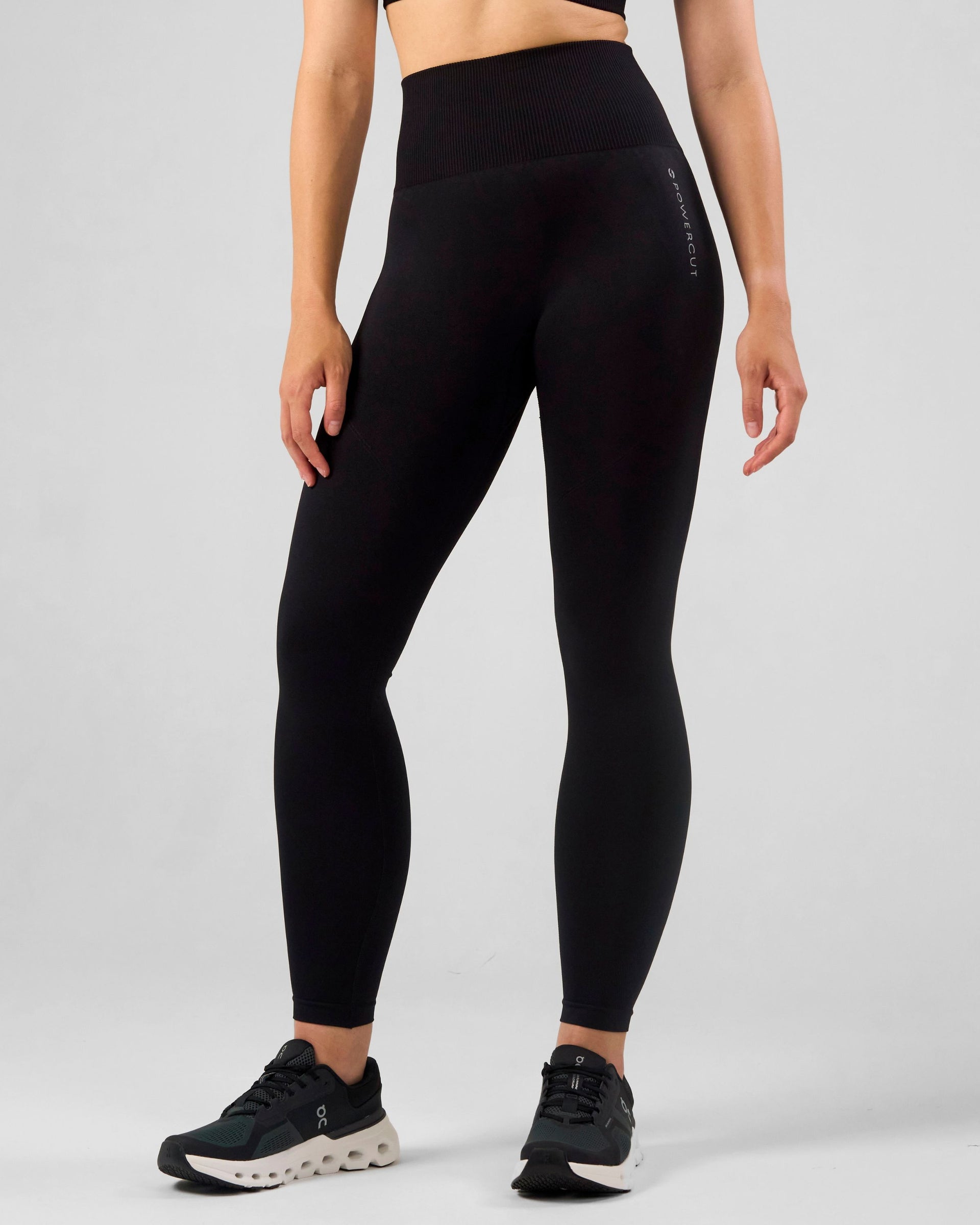 SOLID Seamless Leggings Black – POWERCUT®