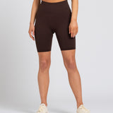 POSE Ribbed Seamless Shorts Mocha