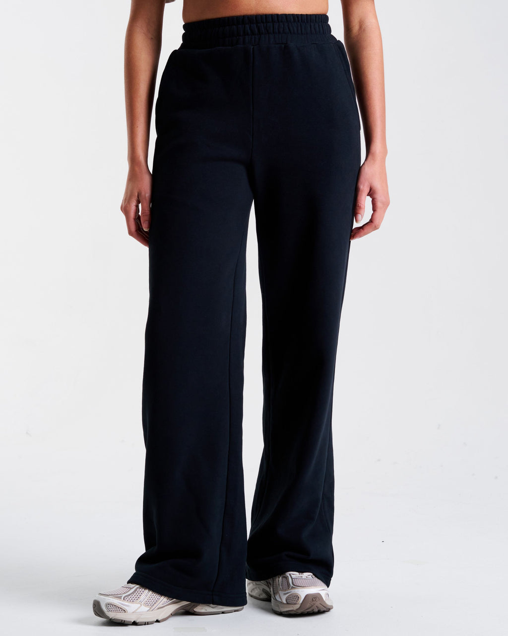 Clubhouse Relaxed Straight Leg Joggers Washed Black