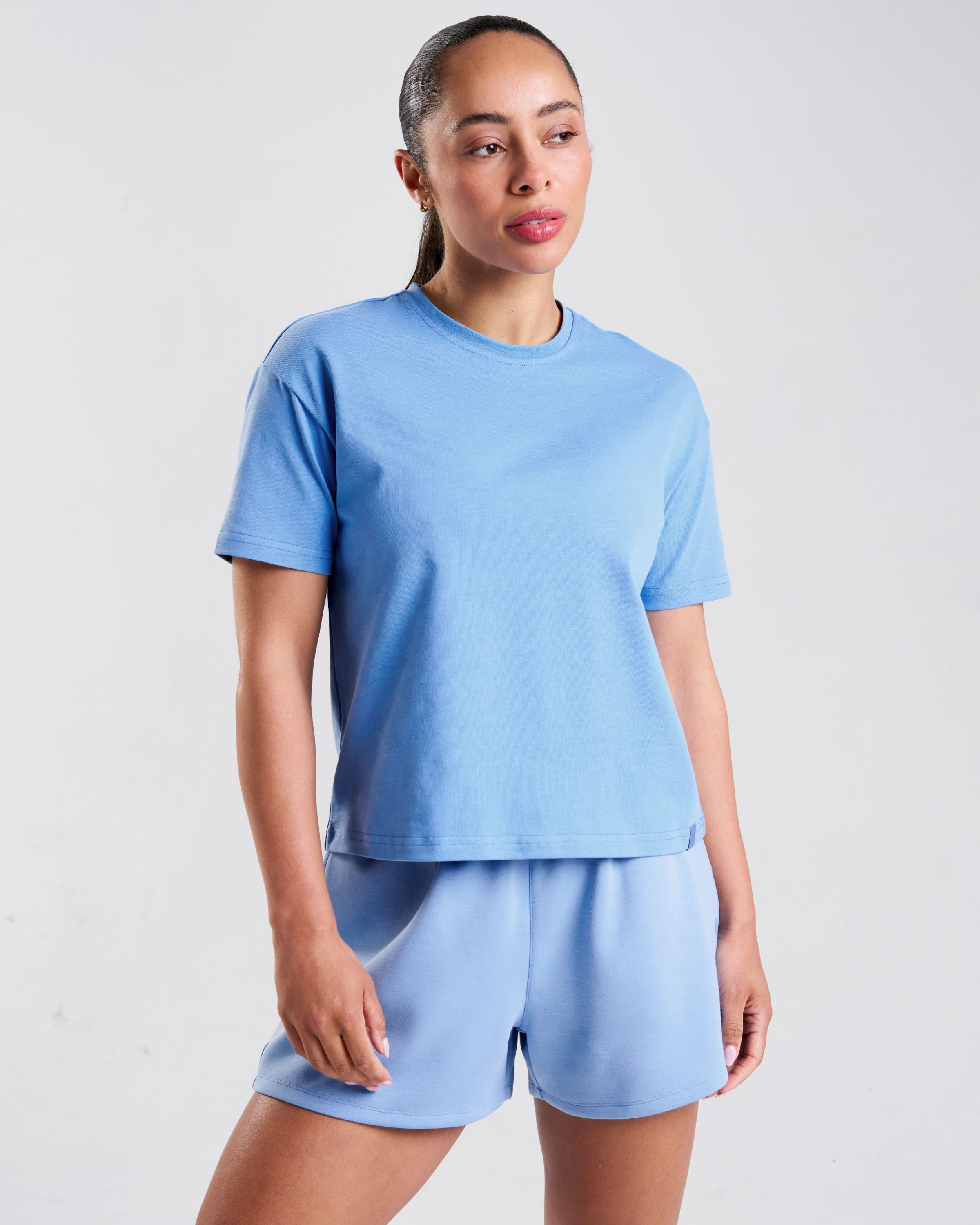All-Day-Wear Box Tee Sky Blue