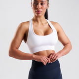 SOLID Seamless Sports Bra White