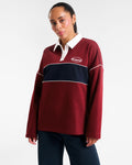 Rugby Polo Sweatshirt Cabernet