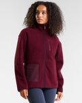 OUTSIDER Zip Up Fleece Cherry Lacquer