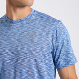 Space Dye Mens Training T-Shirt Blue