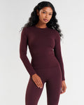 Base Soft Long Sleeve T-Shirt Dark Burgundy