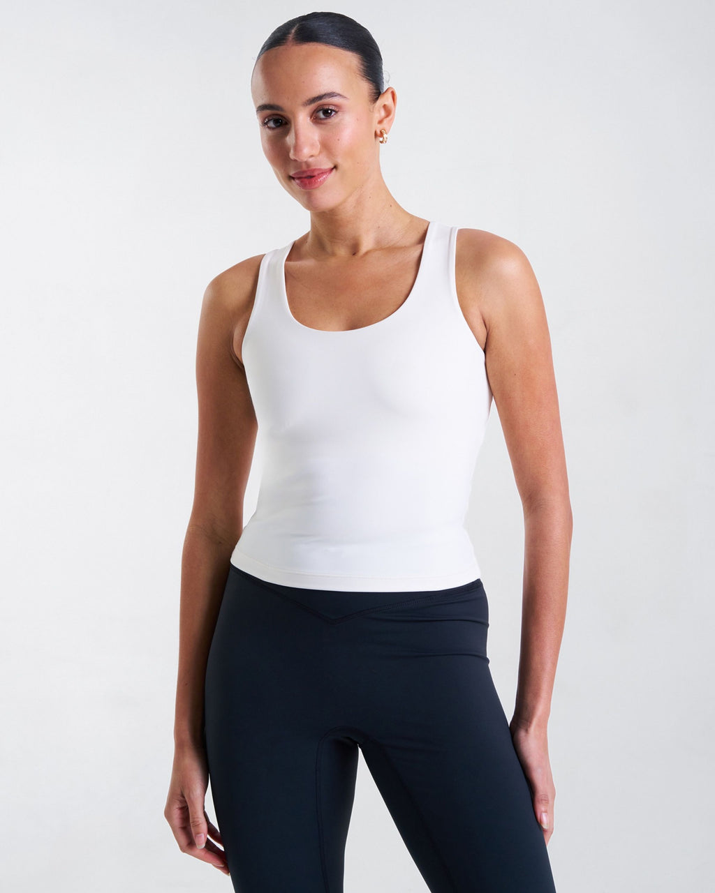 Base Fitted Tank Top Coconut Milk