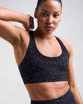Sculpt Medium Support Sports Bra Leopard Black