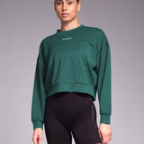 Studio Cropped Sweatshirt Jungle Green