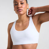 Sculpt Medium Support Sports Bra White